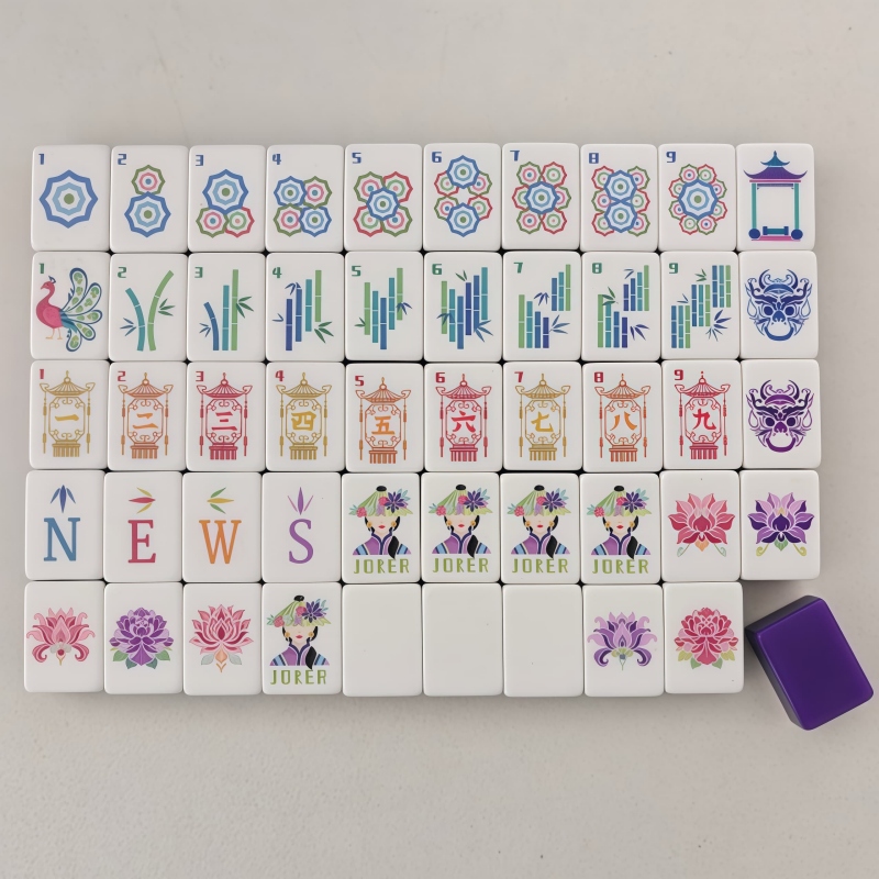New Arrival Deep Purple 4-Laye - Board Game Mahjong review and price