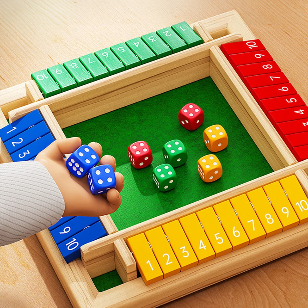 Six Sided Flipping Game Wooden - Board Game Flip 7 review and price