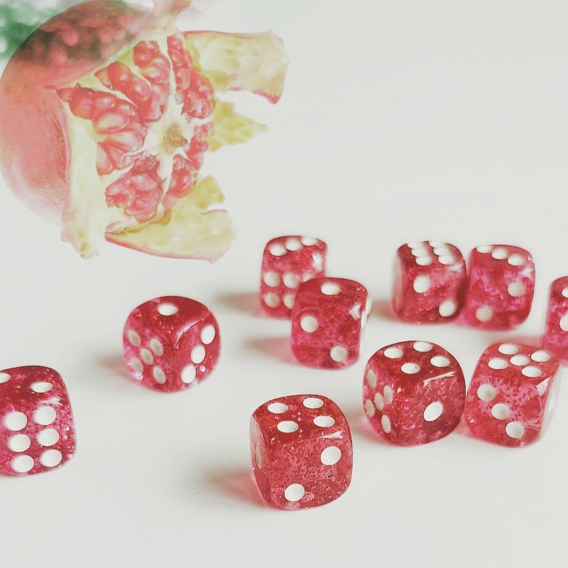 Set of 10pcs Glitter Dice Roll - Board Game Digital review and price