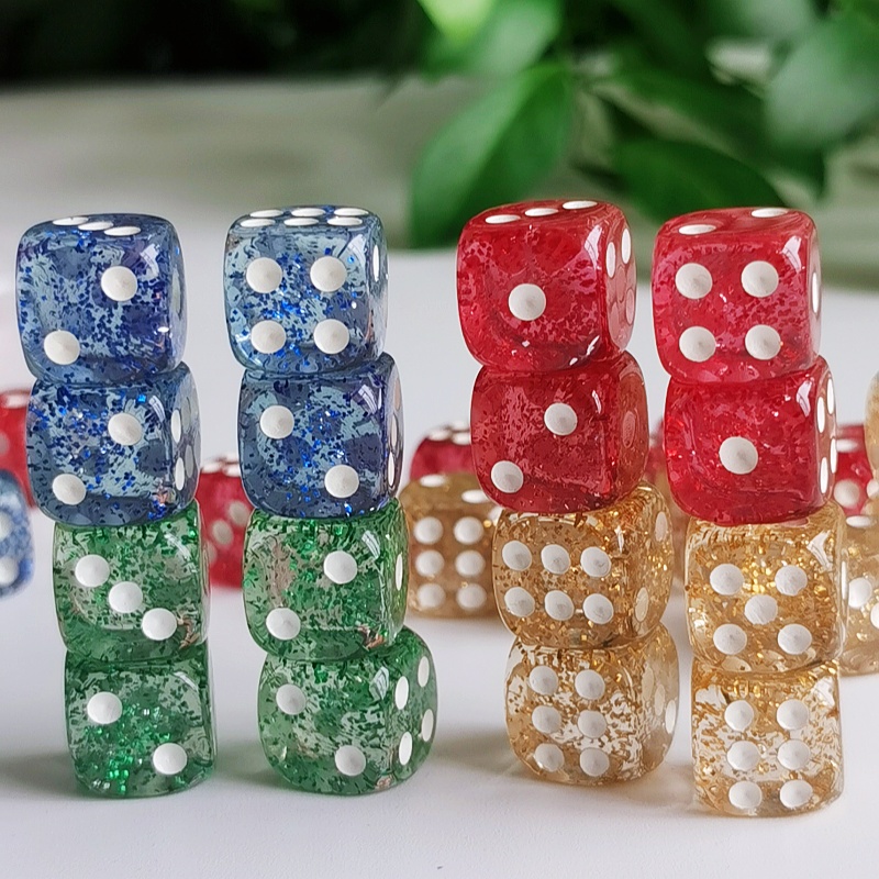 Set of 10pcs Glitter Dice Roll - Board Game Digital review and price