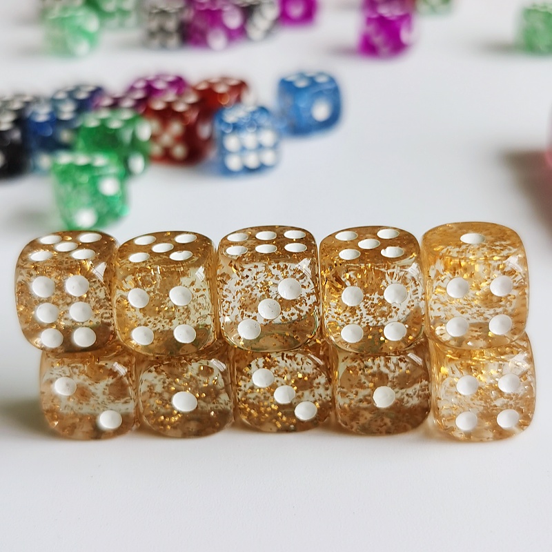 Set of 10pcs Glitter Dice Roll - Board Game Digital review and price