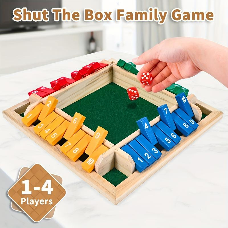 Box Game Wooden Dice Four-Side - Board Game Flip 7 review and price