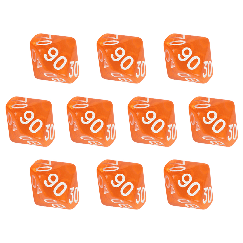 D10(00-90) Dice Set 10pcs Tran - Board Game Digital review and price