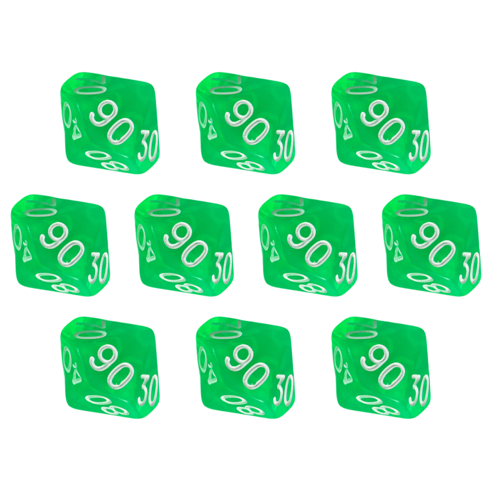D10(00-90) Dice Set 10pcs Tran - Board Game Digital review and price