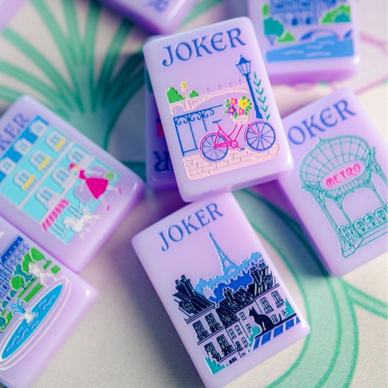 Paris Style Purple Crystal Acr - Board Game Mahjong review and price