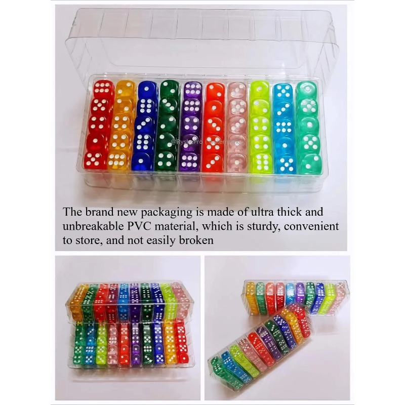 100 Pieces Colored 14mm Acryli - Board Game Digital review and price