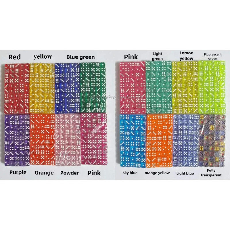 100 Pieces Colored 14mm Acryli - Board Game Digital review and price