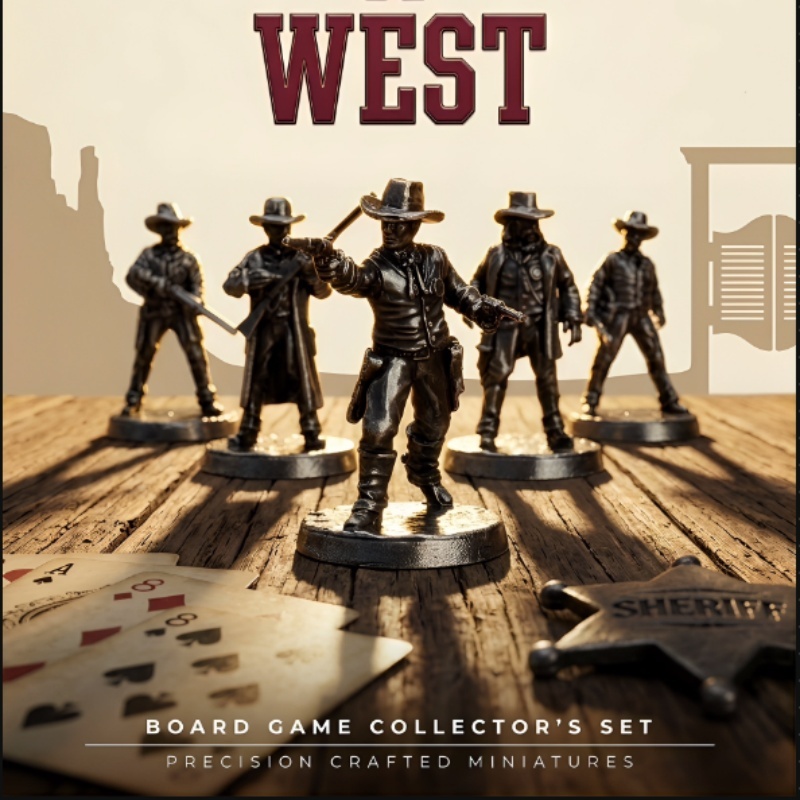 Wild West Metal Miniatures Set - Board Game Wild Wild review and price