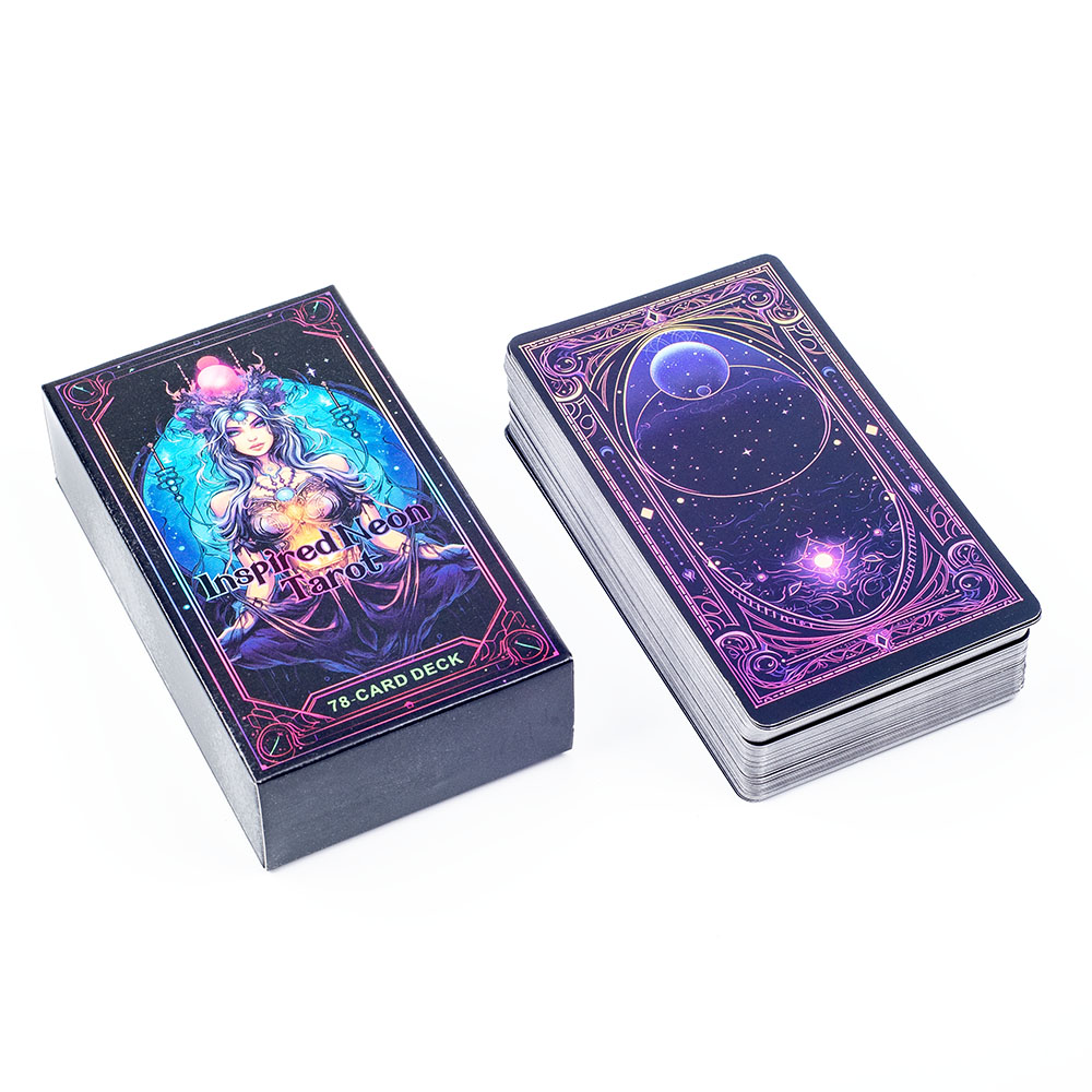 Inspired Neon Tarot Deck 78 Ca - Board Game Quest review and price